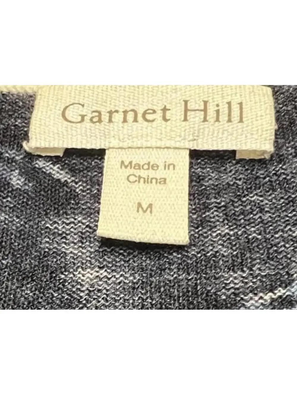 Garnet Hill 100% Merino Wool Cardigan // Blue Floral Coastal Grandmother [M] - Picture 3 of 7